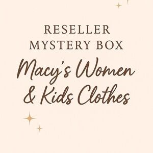 ✨ Reseller Macy’s Women’s & Kid’s Clothes Mystery Box | NWT | Up to 5 lbs
